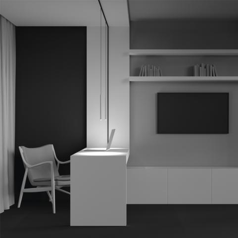 Трековый подвесной светильник Maytoni Technical Levity 4000К Skim TR191-1-3W4K-M-BW