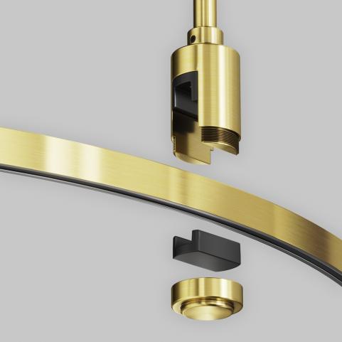 Шинопровод Maytoni Flarity TRX154-R-D650-BS, магнитный модульный круглый,  латунь 650мм