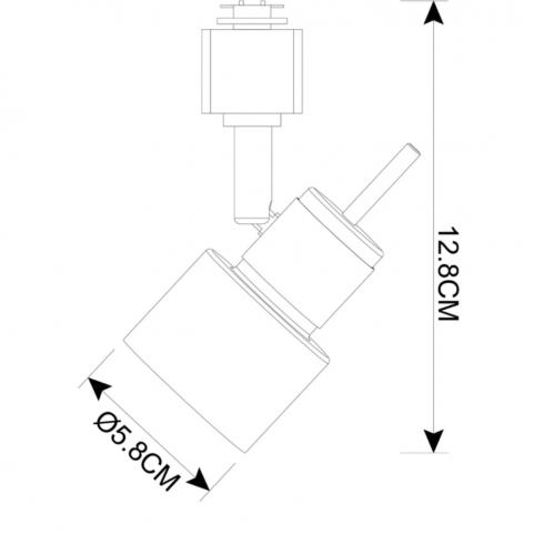 Трековый светильник Arte Lamp Almach   A1906PL-1BK