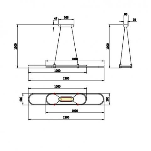 Подвесной светильник Stilfort Tooring 4006/02/02PL