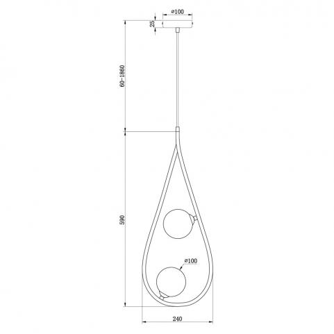 Подвесной светильник Freya Perlina FR4005PL-02B