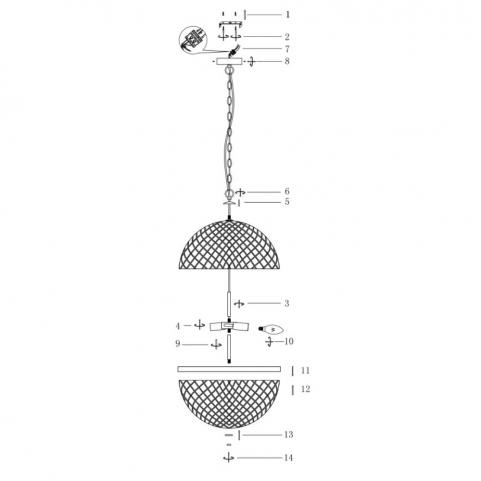 Подвесной светильник Maytoni Yonkers P004PL-03CH