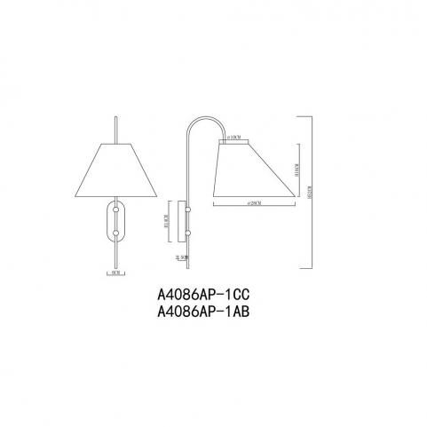 Бра Arte Lamp Rondo A4086AP-1CC