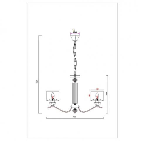 Светильник подвесной Arte Lamp Alhena A4091LM-5CC
