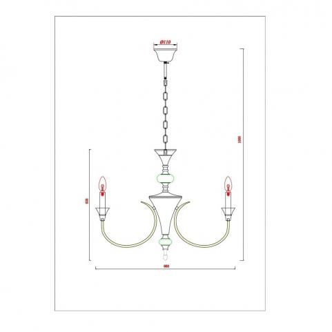 Люстра Arte Lamp Collinetta A4094LM-6PB