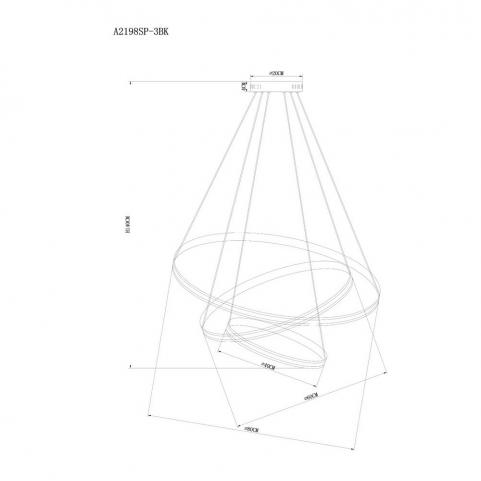 Светильник подвесной Arte Lamp Meridiana A2198SP-3BK