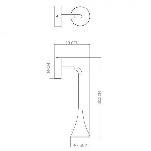 Настенный уличный светильник Arte Lamp Bronn A2367AL-1BK