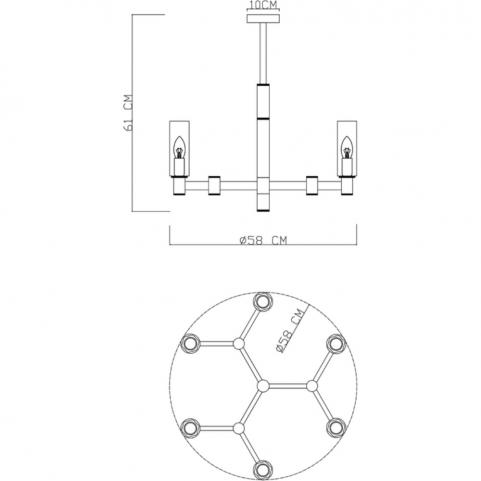 Светильник подвесной Divinare Barolo 2654/17 LM-6