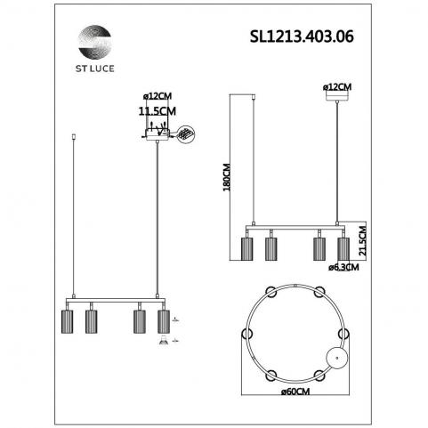 ST Luce Подвесной светильник ST-Luce Kendo SL1213.403.06