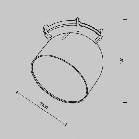 Трековый светильник Maytoni Cup 3000K TR124B-12W3K-W