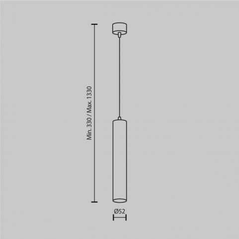 Подвесной светильник Maytoni Focus LED 3000K P072PL-L12W3K-1