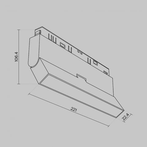 Трековый светильник Maytoni Basis Exility 3000-6000K TR036-4-12WTW-DD-B