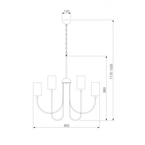 Люстра Eurosvet Abbey 60164/10 никель