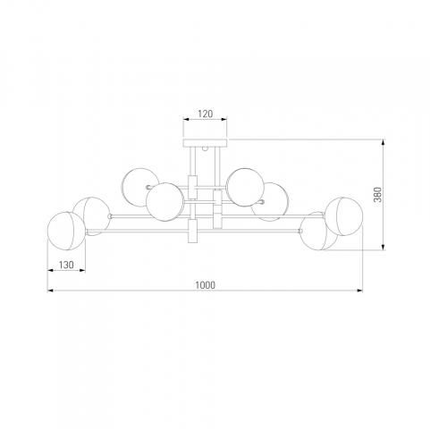 Люстра Eurosvet Nuvola 70129/8 хром
