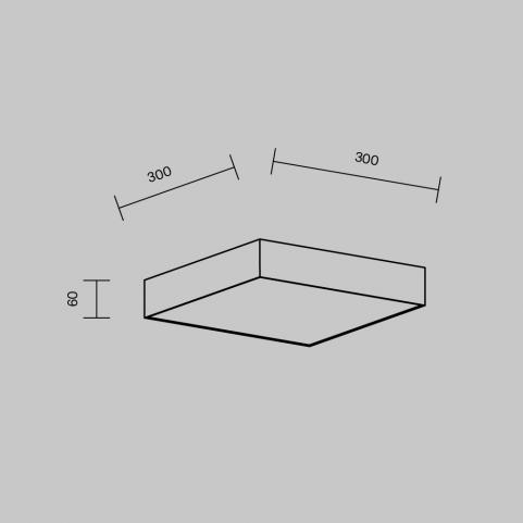 Потолочный светильник Maytoni Technical Ceiling 3000K Zon C032CL-36W3K-SQ-W