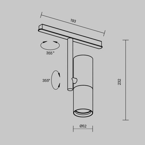 Трековый светильник Maytoni Technical Exility 4000K Elti TR005-2-12W4K-BW