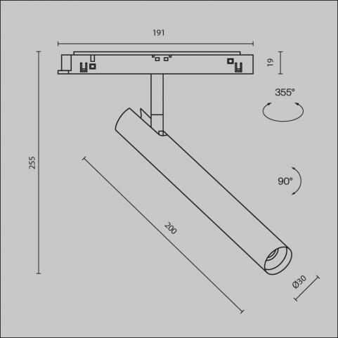Трековый светильник Maytoni Technical Exility 3000K  Focus T TR141-2-6W3K-M-BS
