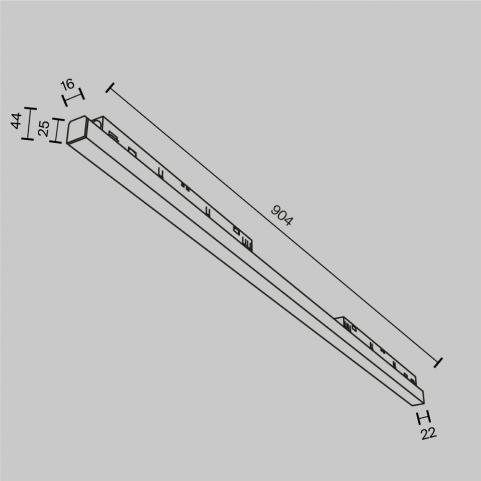 Трековый светильник Maytoni Technical Exility 4000K  Basis TR030-2-30W4K-B