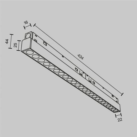 Трековый светильник Maytoni Technical Exility 3000K  Points TR031-2-24W3K-B