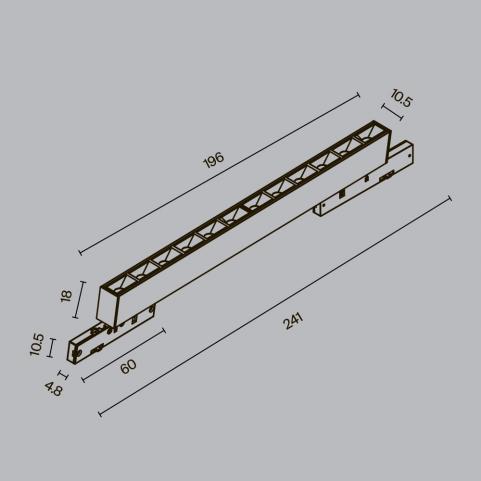 Трековый светильник Maytoni Technical Levity 3000К Points TR193-1-10W3K-M-B