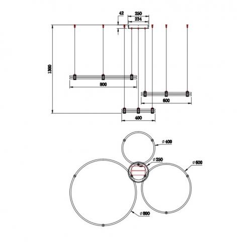Подвесной светильник Stilfort Tooring 4006/02/03PL