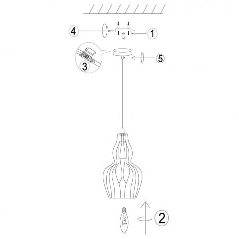 Подвесной светильник Maytoni Eustoma MOD238-PL-01-B