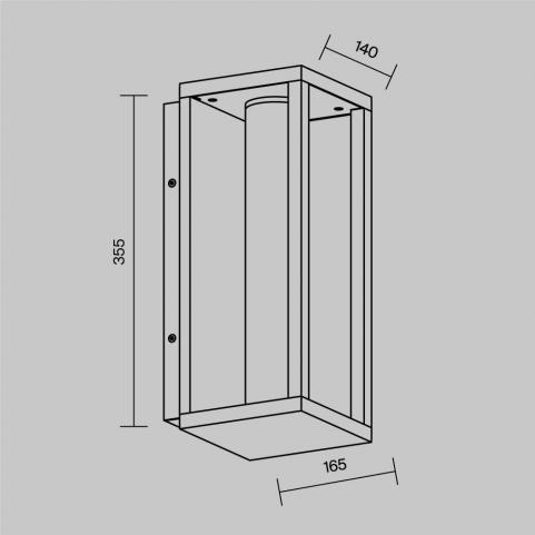 Настенный уличный светильник Maytoni Outdoor Expo  O480WL-L12B3K