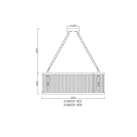 Светильник подвесной Arte Lamp Anetta A1065SP-8CC