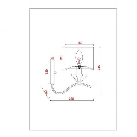 Бра Arte Lamp Alhena A4091AP-1CC