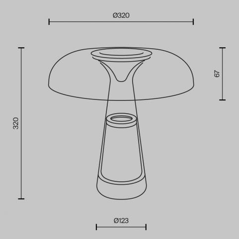 Настольный светильник Maytoni Artefact MOD484TL-L8BK