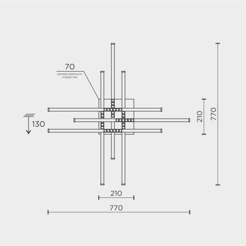 Потолочный светильник Modelight MDL.9376 3000-6000K с пультом MDL.9376.700CL WH
