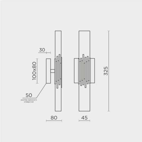 Бра Modelux ML.88987 4000K  ML.88987.01 CR