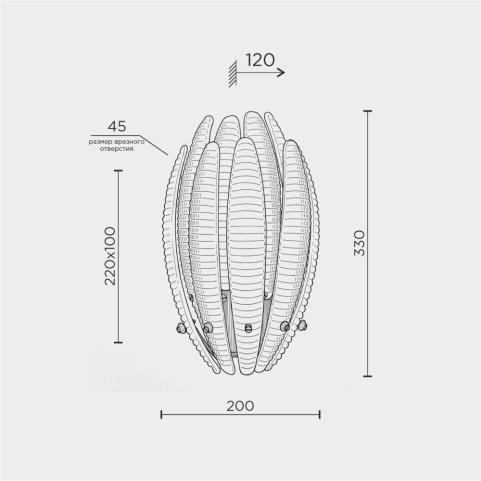 Бра Modelux ML.9555   ML.9555.300 CP