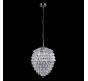 Подвесной светильник Crystal Lux CHARME SP3+3 LED CHROME/TRANSPARENT