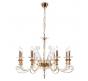 Люстра Crystal Lux CATARINA SP8 V2 GOLD/TRANSPARENT-COGNAC