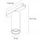 Магнитный трековый светильник Arte Lamp Rapid Smart 2700-6000К A2956PL-1WH