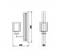 Бра Newport Alexandra 4401 L/A chrome new