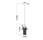 Светильник подвесной Arte Lamp Adagio A2791SP-1SM
