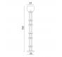 Торшер Divinare Volturn 1243/06 PN-45