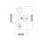 Бра Arte Lamp Etereo A5261AP-3GO
