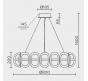 Люстра Modelux  4000K ML.2520.800 GD