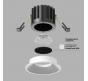Точечный светильник Maytoni Technical Downlight 3000K Round DL058-12W3K-W