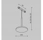 Трековый светильник Maytoni Technical Exility 3000K  Plato TR123-2-15W3K-B