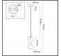 Подвесной светильник Odeon Light Glessi 5092/4LA