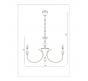 Светильник подвесной Arte Lamp Collinetta A4094LM-8PB