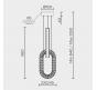 Подвесной светильник Modelux  3000-6000K ML.9040.640 GD