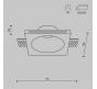 Точечный светильник Maytoni Technical Downlight Gyps Modern DL001-1-01-W-1