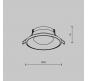 Точечный светильник Maytoni Technical Downlight Spark DL096-GU10-W