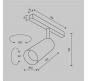Трековый светильник Maytoni Technical Exility 3000K  Focus LED TR032-2-12W3K-M-BBS