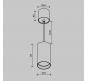 Подвесной светильник Maytoni Technical Vol P100PL-20W3K-B
